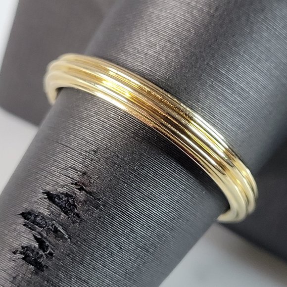 Mens Vintage Estate 18K Gold David Yurman Wedding Ring 6.2g #E6518